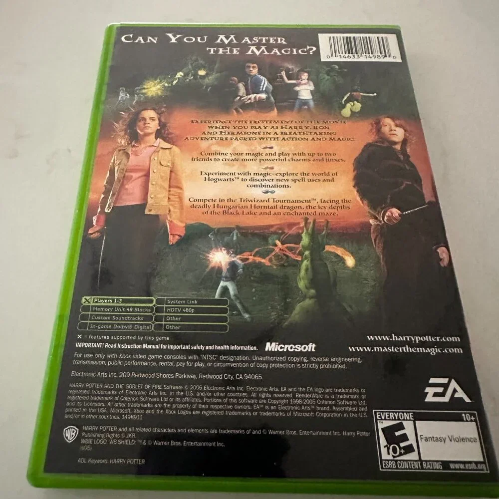 Xbox Harry Potter and the Goblet of Fire